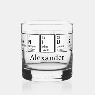 Verre À Whisky Cadeau de fin d'études Genius Tableau Périodique