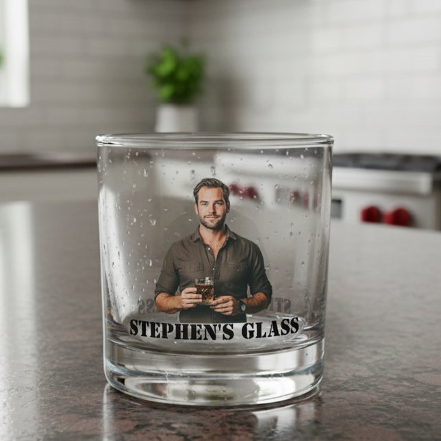 Verre À Whisky Cadeau photo personnalisé (Créateur téléchargé)