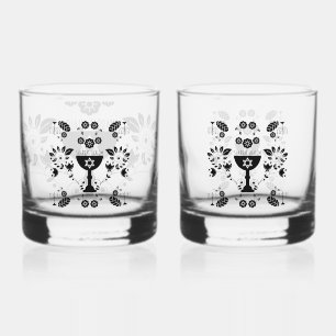 Verre À Whisky Cadeaux juifs traditionnels pour Shabbat