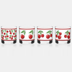 Verre À Whisky Cerises rouges Motifs agressés