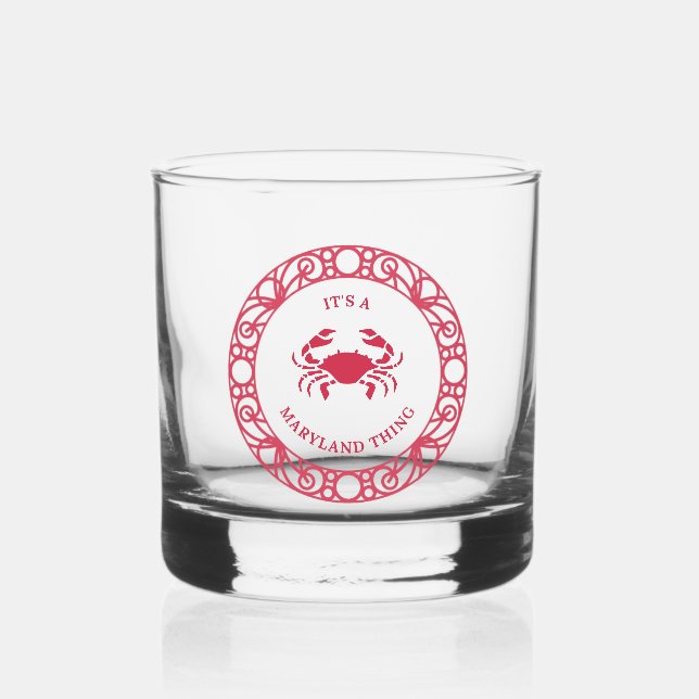 VERRE À WHISKY C'EST UNE CHOSE DE MARYLAND (CRABS) (Recto)