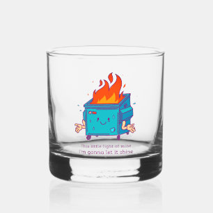 Verre À Whisky Cette Petite Lumière : Décharge Incendiaire Secoue
