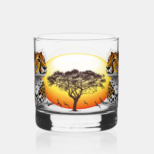 Verre À Whisky Cheetah African Feline Wild Animal