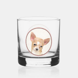 Verre À Whisky Chihuahua Peinture - Cute Original Chien Art
