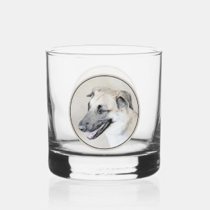 Verre À Whisky Chinook (oreilles d'hélicoptère) Peinture - Chien