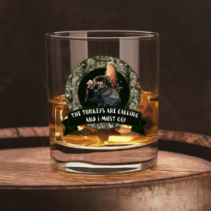 Verre À Whisky Citation de chasse de Turquie sauvage Camouflage C