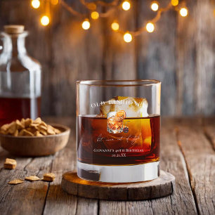 Verre À Whisky Cocktail "Old Fashioned" pour Anniversaire