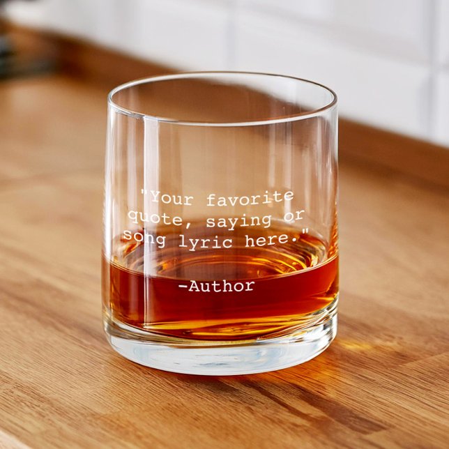 Verre À Whisky Create Your Own Custom Quote (Créateur téléchargé)