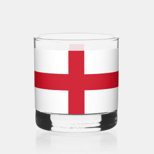 Verre À Whisky Croix de St George ~ Drapeau d'Angleterre