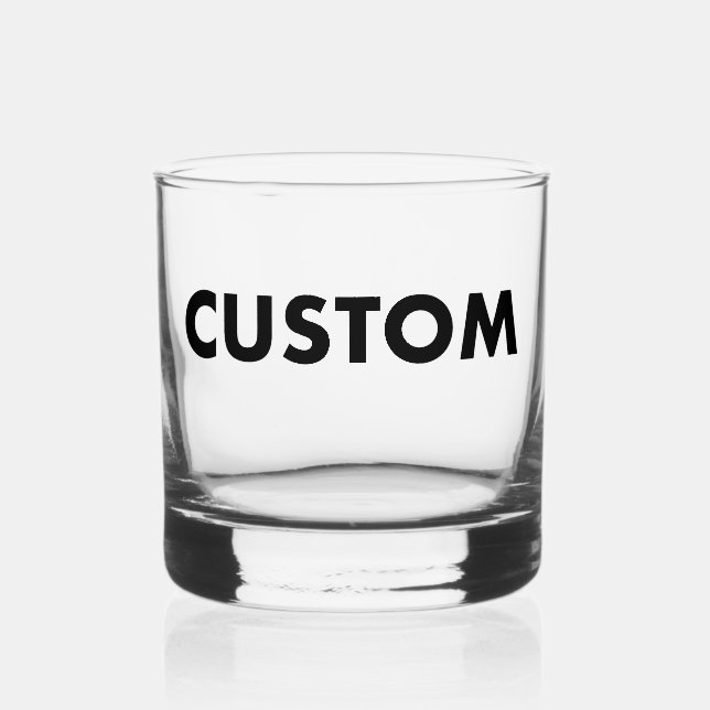Verre À Whisky Custom Rocks Glass Blank Template - 12oz Whiskey (Recto)