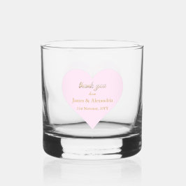 Verre À Whisky Custom Thank You Diamonds Pink Heart