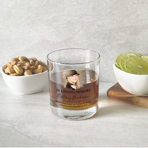 Verre À Whisky Dans la mémoire aimante Mémorial photo