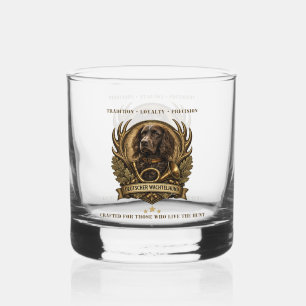 Verre À Whisky Deutscher Wachtelhund , Logo de chasse