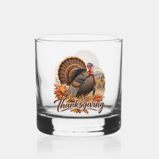 Verre À Whisky Dindon Sauvage de Thanksgiving