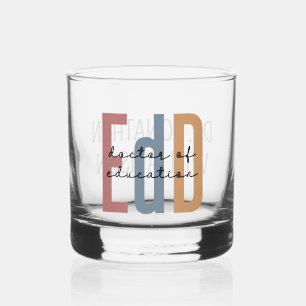 Verre À Whisky Diplôme D'Études De L'EdD Personnalisé