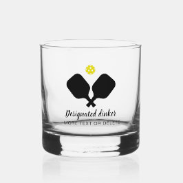 Verre À Whisky Drôle Drôle Désigné Dinker Personnalisé Pickleball