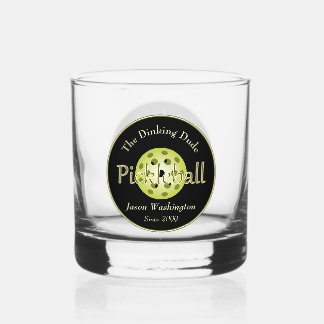 Verre À Whisky Duo Dinking ou Dude Pickleball Ball Rocks