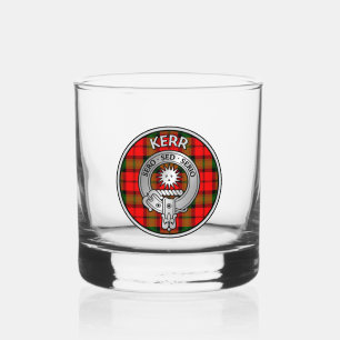 Verre À Whisky [EDIT] Clan Kerr Crest & Tartan