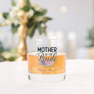 Verre À Whisky Elegant Bride Mother ajouter le nom Mariage