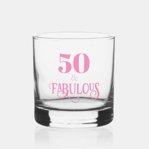 Verre À Whisky Elégant rose cinquante et fabuleux