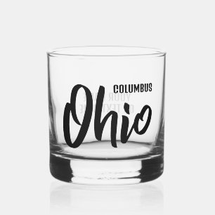 Verre À Whisky Emplacement personnalisé & Texte Ohio