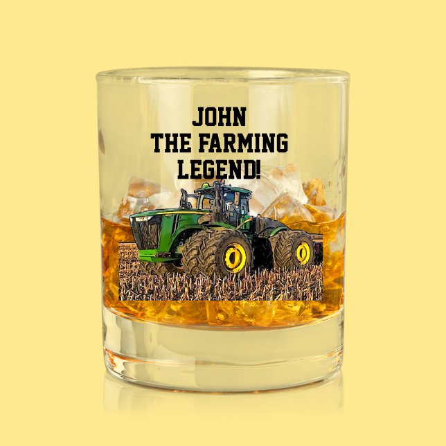 Verre À Whisky Exploitant d'équipement lourd de tracteur de ferme (Farming Whiskey Glass Funny Equipment Gift)