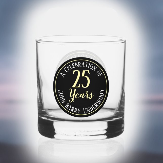 Verre À Whisky Fête du 25e anniversaire (Créateur téléchargé)