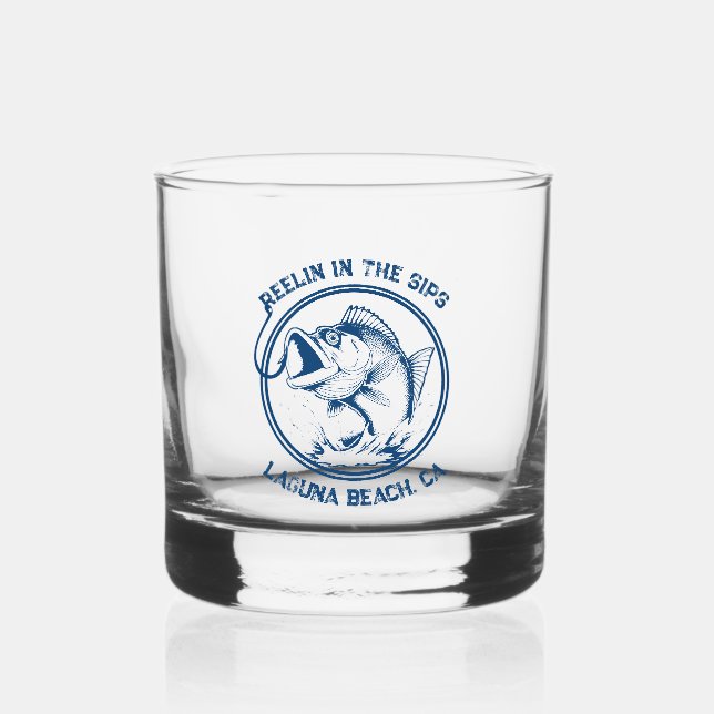 Verre À Whisky Fish-Reelin' dans les Sips (Recto)