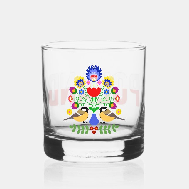 Verre À Whisky Fleurs design polonaises. (Recto)
