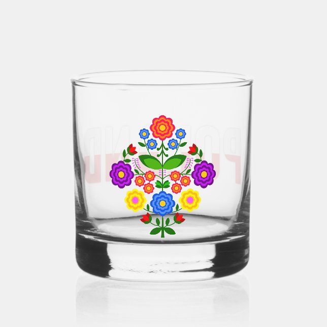 Verre À Whisky Fleurs design polonaises. (Recto)