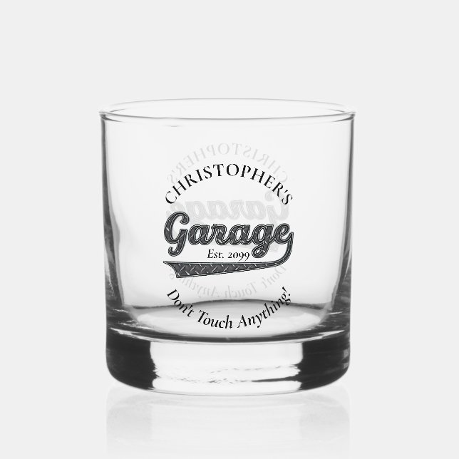 Verre À Whisky Garage ne touchez pas à quelque chose Drinkware (Recto)