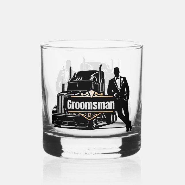 Verre À Whisky Garçon d'honneur (Recto)