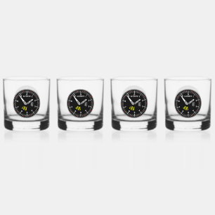 Verre À Whisky Geek de l'aviation pilote Altimeter