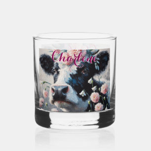 Verre À Whisky Holstein Cow oeillets ferme personnalisée