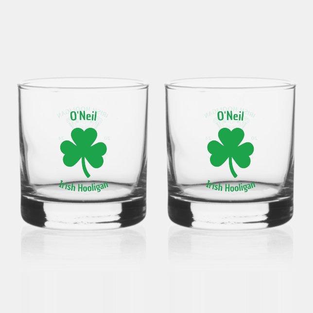 Verre à whisky Hooligan irlandais (Recto)