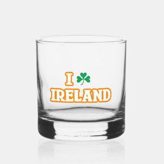 Verre À Whisky "I [SHAMROCK] IRLANDE" Rocks Glass