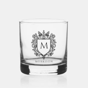 Verre À Whisky Impression de la crête de monogramme