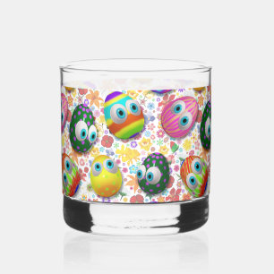 Verre À Whisky Jolis œufs de Pâques de dessin animé drôles