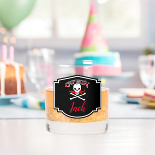 Verre À Whisky Jolly roger personnalisé (Cutlass)