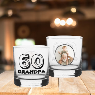 Verre À Whisky Joyeux 60e anniversaire grand-père photo