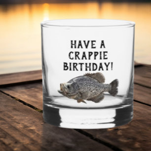 Verre À Whisky Joyeux Anniversaire Crappie Pêche Pêche Pêche Pêch