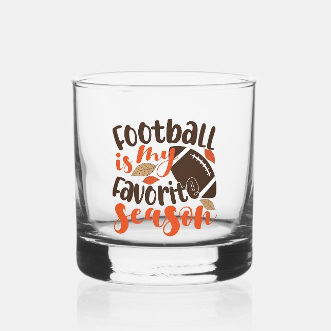 Verre À Whisky Le football est ma saison préférée (Recto)