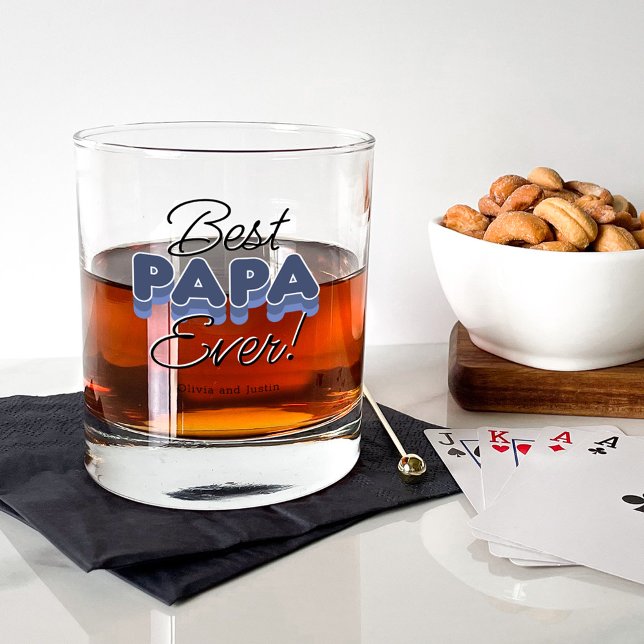 Verre À Whisky Le meilleur papa jamais (Créateur téléchargé)