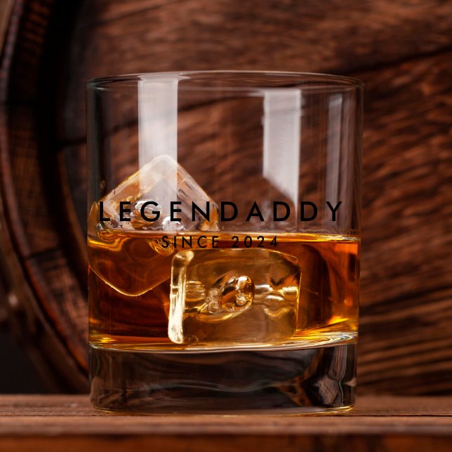 Verre À Whisky Legendaddy depuis pour le légendaire père minimali (whiskey glass for legendary dads)