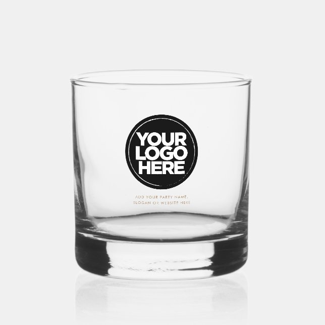 Verre À Whisky Logo personnalisé et lunettes à whisky texte (Recto)