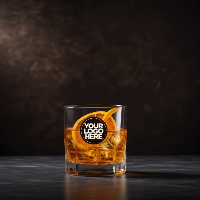 Verre À Whisky Logo personnalisé et lunettes à whisky texte (rock glasses)