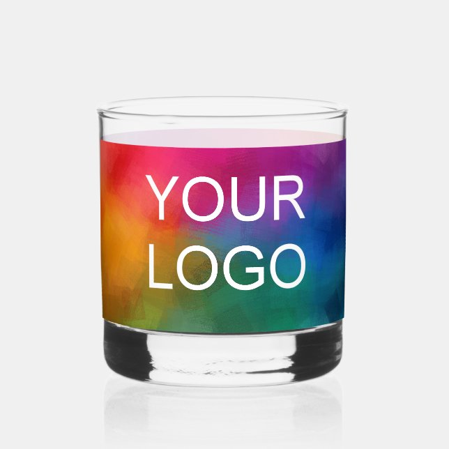 Verre À Whisky Logo sur mesure minimaliste Modèle moderne élégant (Recto)