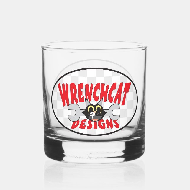 Verre À Whisky Logo Wrenchcat Designs (Recto)