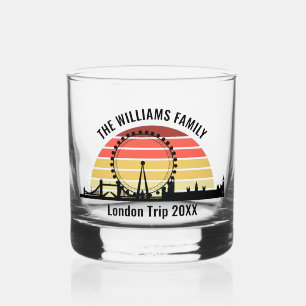 Verre À Whisky Londres Angleterre Sunset Custom Family Trip