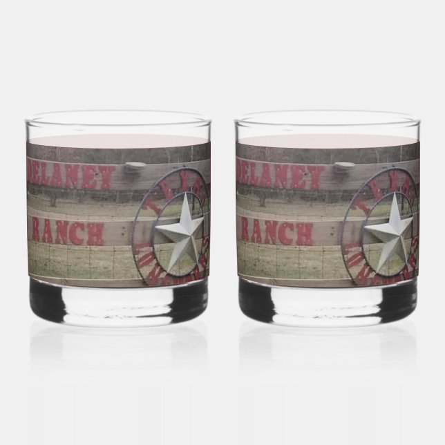 Verre À Whisky Lunettes de boisson Delaney Ranch (Recto)